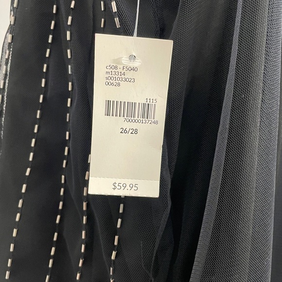 Lane Bryant Women’s Plus Size Beaded Black Tank Top. - Picture 4 of 7